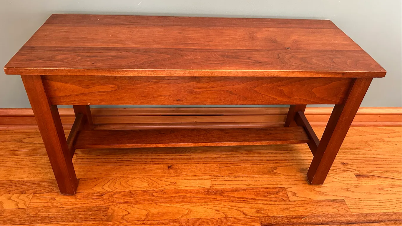 Wood Piano bench/side table