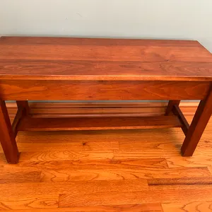 Wood Piano bench/side table
