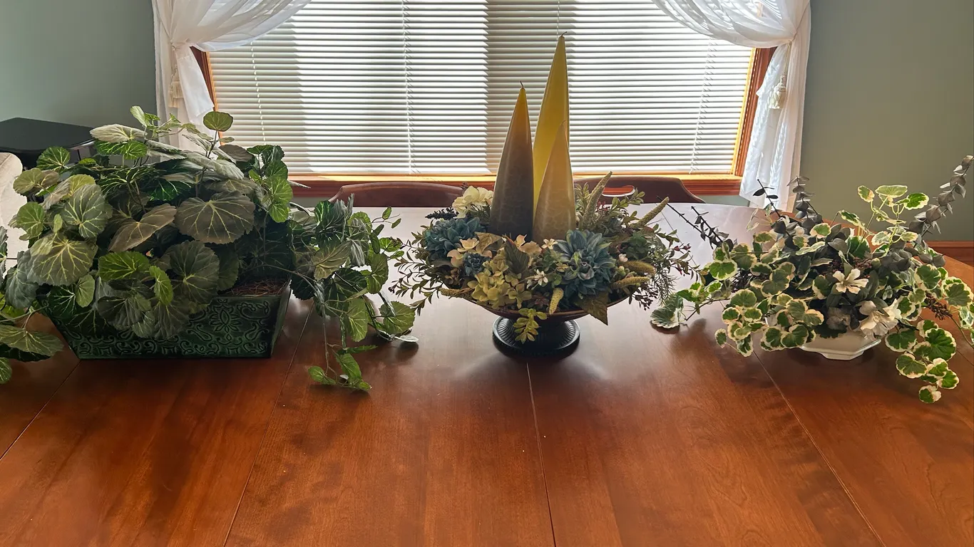 3 Faux Floral Arrangements
