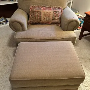 Chair with ottoman