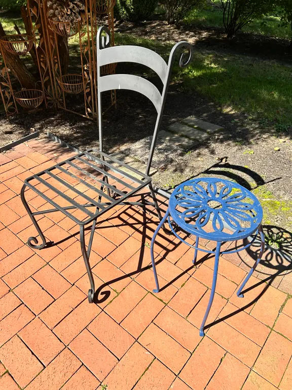 Chair & Plant Stand