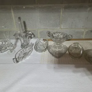 Decorative clear glasses assortment