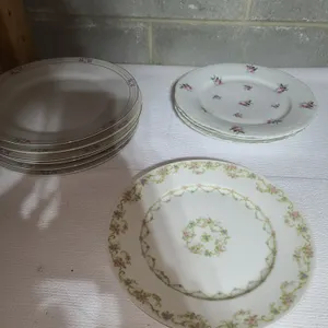 10 floral plates