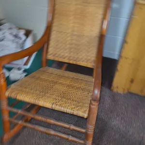 Wooden rocking chair