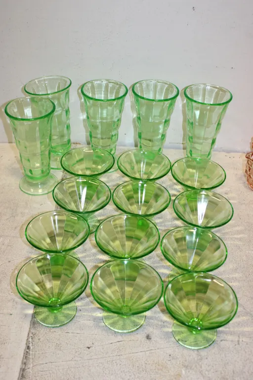 Green Depression Glass