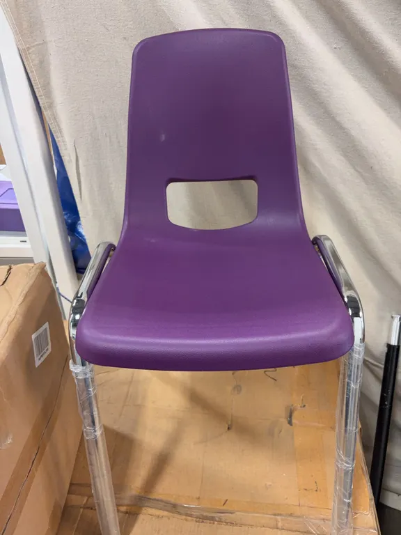 Purple Plastic Chair Set