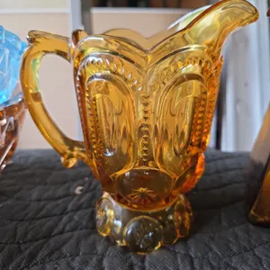 Smith Glass amber pitcher