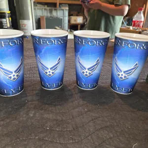 Set of 4 US AIR FORCE RESERVE BPA FREE PLASTIC CUP NEW