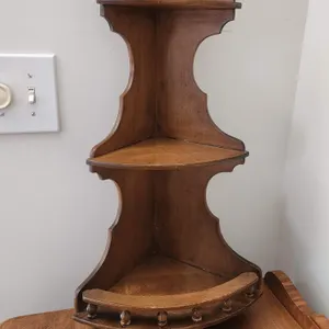 Hanging Wood Corner Shelf - 25.5"T