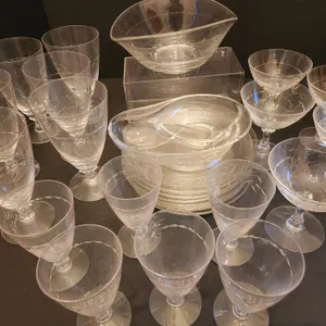 Fostoria Crystal Glasses & Serving Pieces