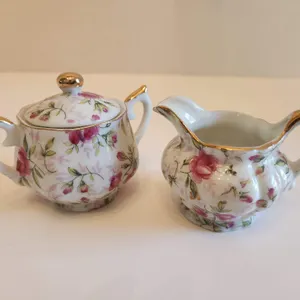 Lefton Petite Sugar & Creamer Bowl