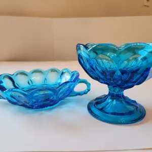 Vint. Anchor Hocking Blue Set