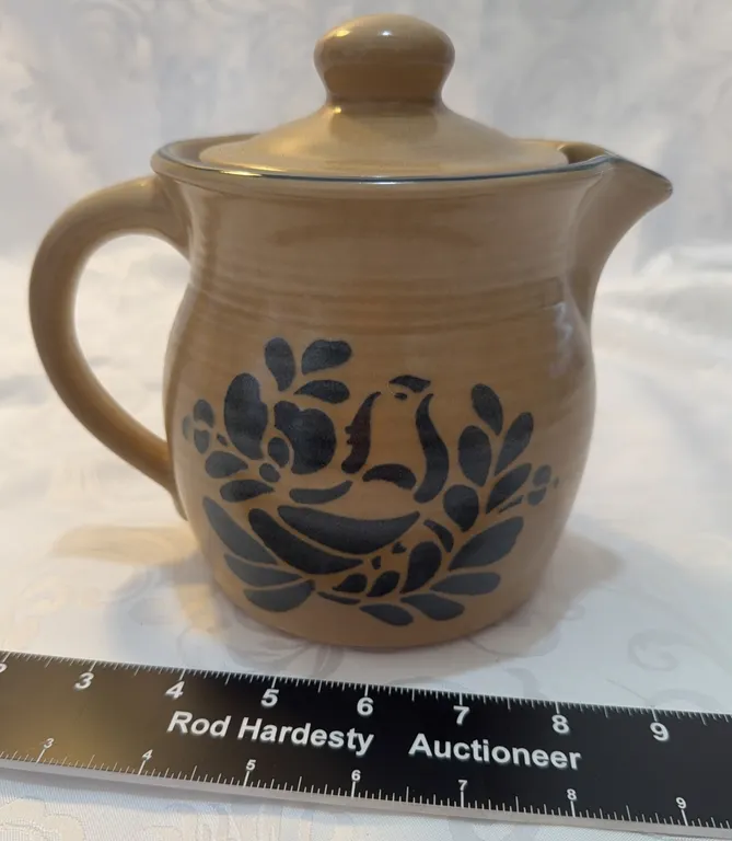 Pfaltzgraff Folk Art Teapot/Beverage Server with Lid
