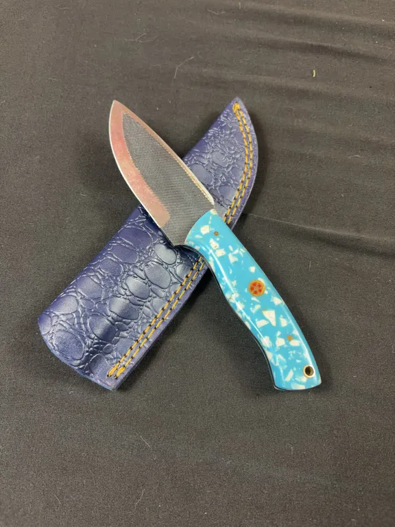 Carbon Steel Knife and Leather Sheath