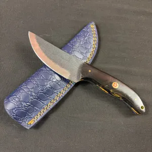 Carbon Steel Knife and Leather Sheath