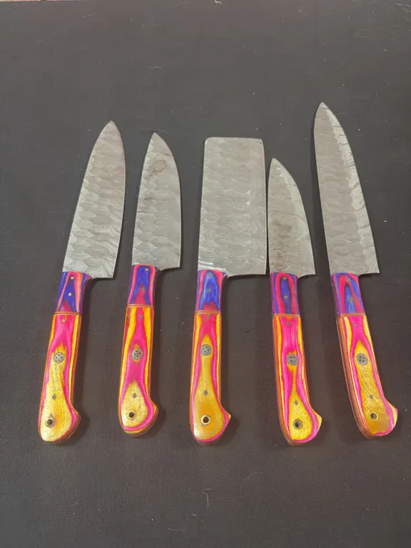 Damascus Steel Knife Set