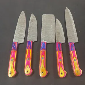 Damascus Steel Knife Set