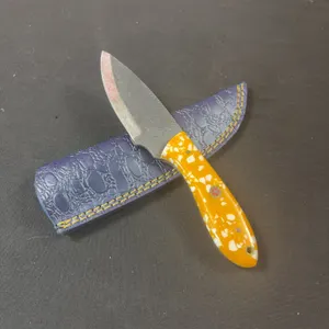 Carbon Steel Knife and Leather Sheath