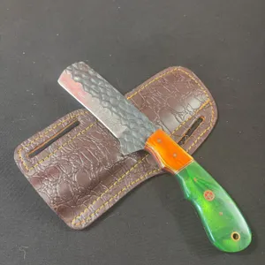 Carbon Steel Knife and Leather Sheath