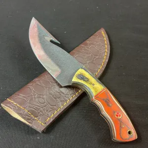 Carbon Steel Knife and Leather Sheath