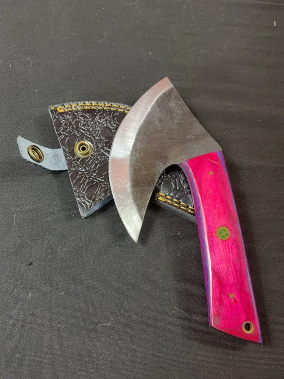 Carbon Steel Knife and Leather Sheath