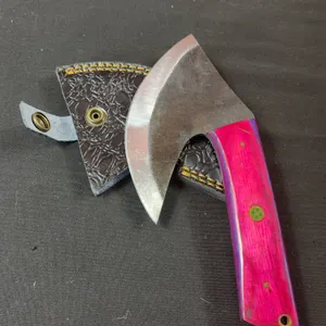 Carbon Steel Knife and Leather Sheath