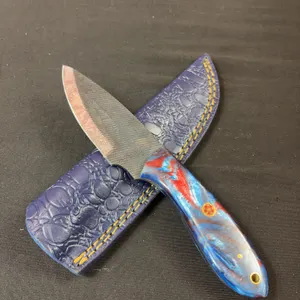 Carbon Steel Knife and Leather Sheath