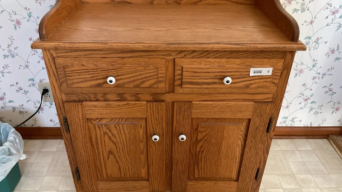Oak dry sink
