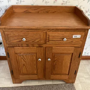 Oak dry sink