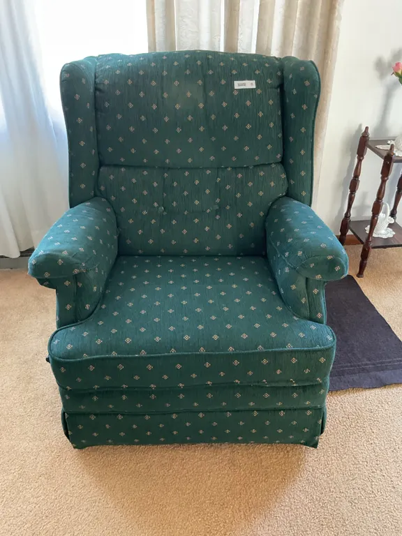 Green recliner