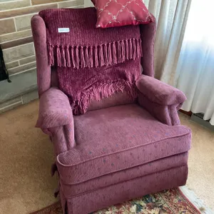 Recliner & afghan