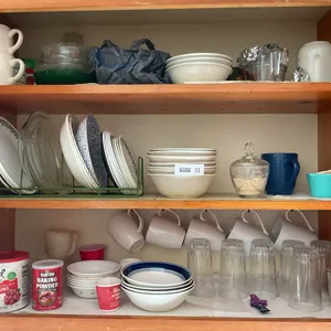 Misc. goblets, dishes, plates