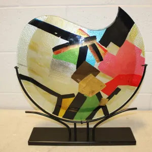 Abstract Art Glass Vase Sculpture