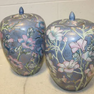 Chinese Floral Ceramic Ginger Jars