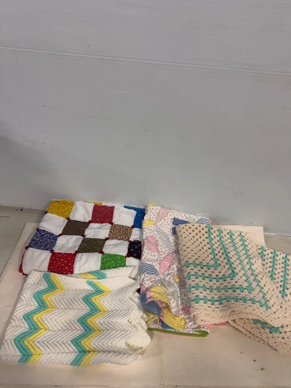 Vintage Handmade Quilts & Crocheted Afghans