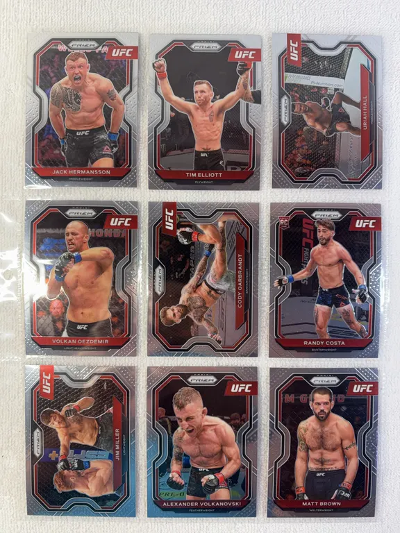 UFC Panini Prizm Cards in Sleeve