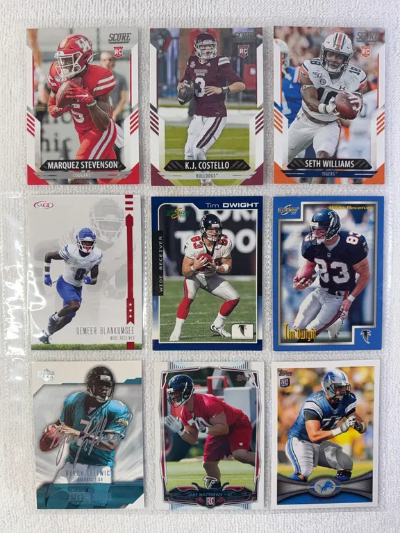 Pro & College Football Cards in Sleeve