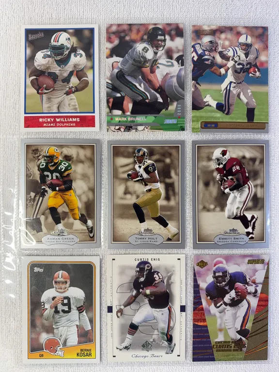 Pro Football Cards in Sleeve