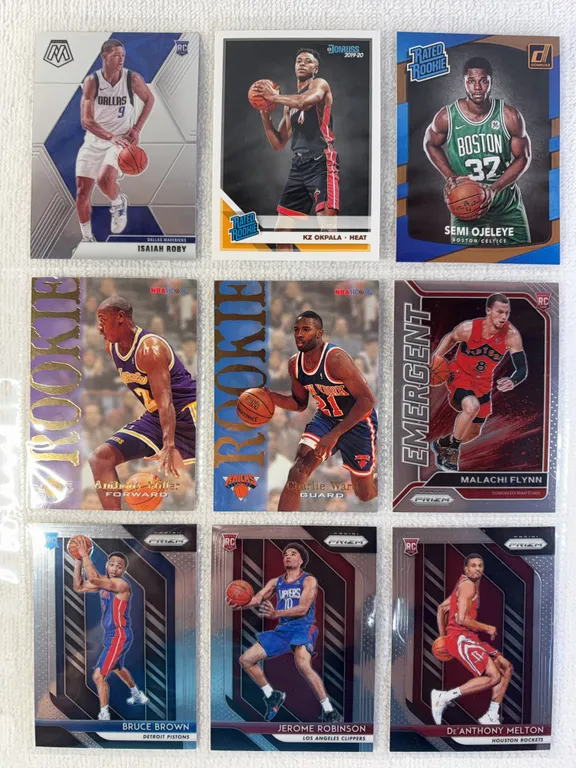 Pro Basketball Cards in Sleeve