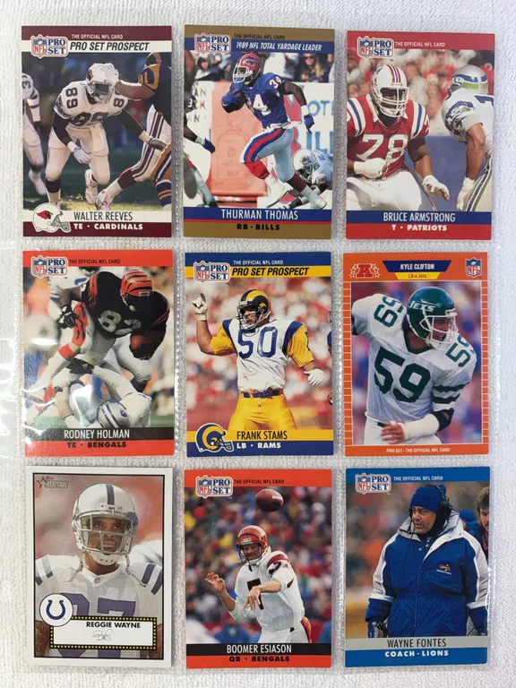 NFL Football Cards in Sleeve