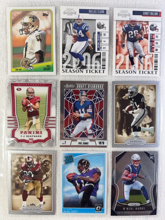 NFL Football Cards in Sleeve