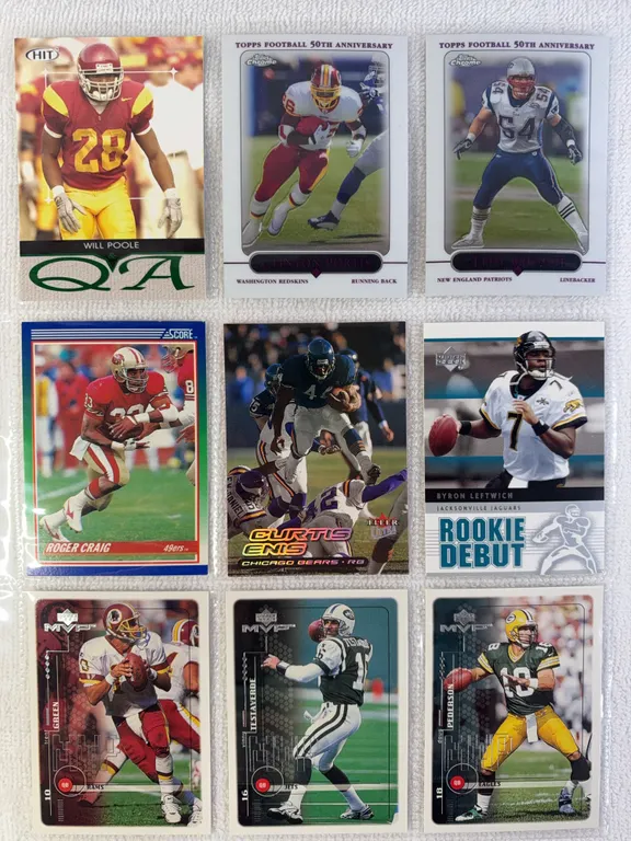 NFL Football Cards in Sleeve