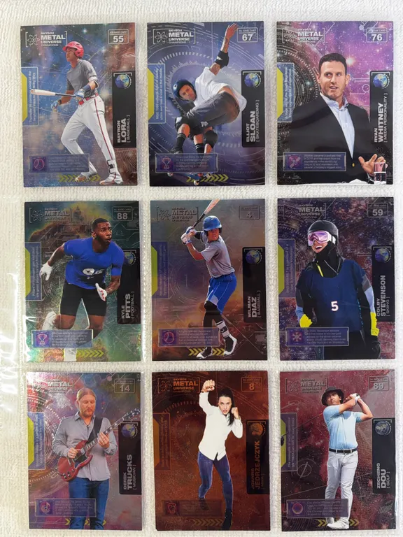 Skybox Metal Universe Champions Cards in Sleeve