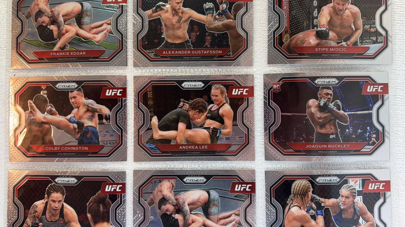 UFC Panini Prizm Cards in Sleeve