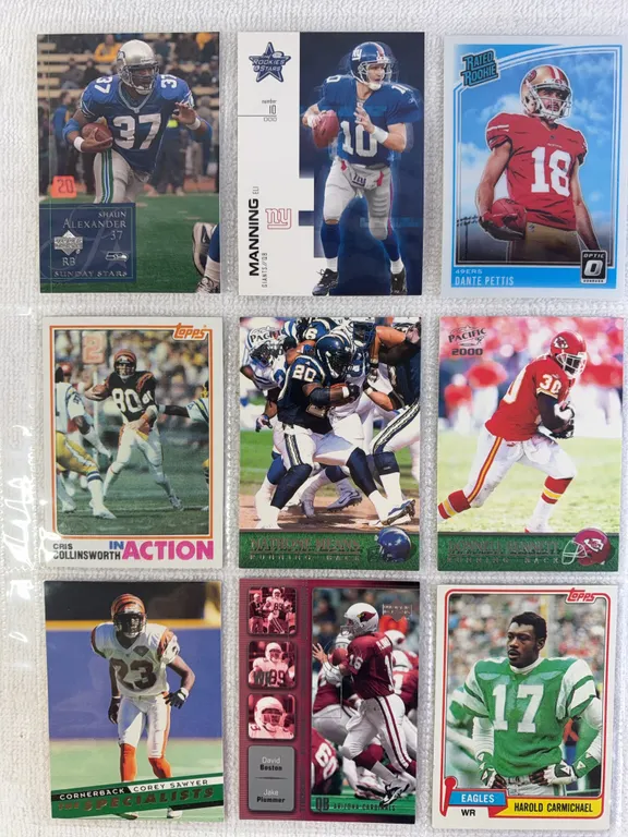 NFL Football Cards in Sleeve