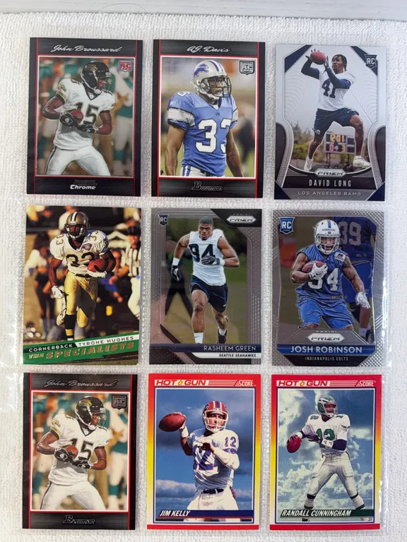 NFL Football Cards in Sleeve