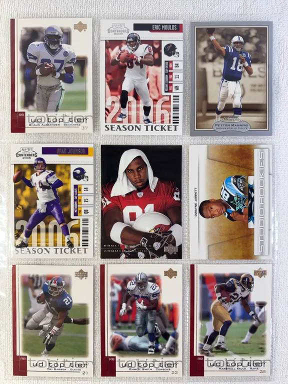 NFL Football Cards in Sleeve