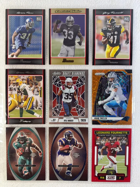 NFL Football Cards in Sleeve
