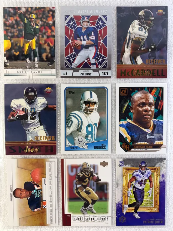NFL Football Cards in Sleeve