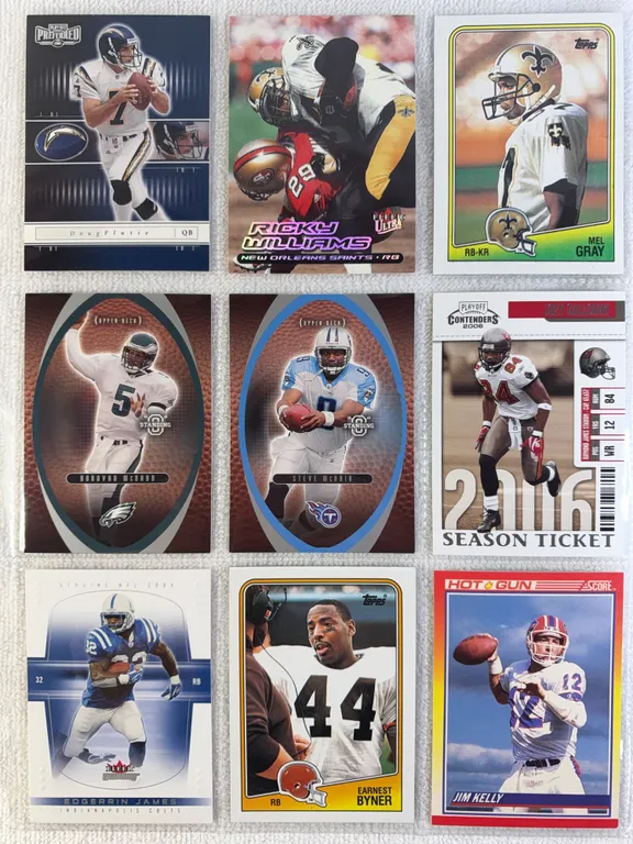 NFL Football Cards in Sleeve